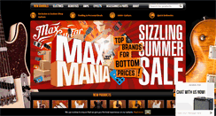 Desktop Screenshot of maxguitarstore.com